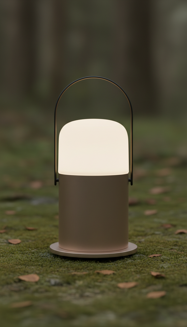 Lanterna portátil minimalista com toque suave